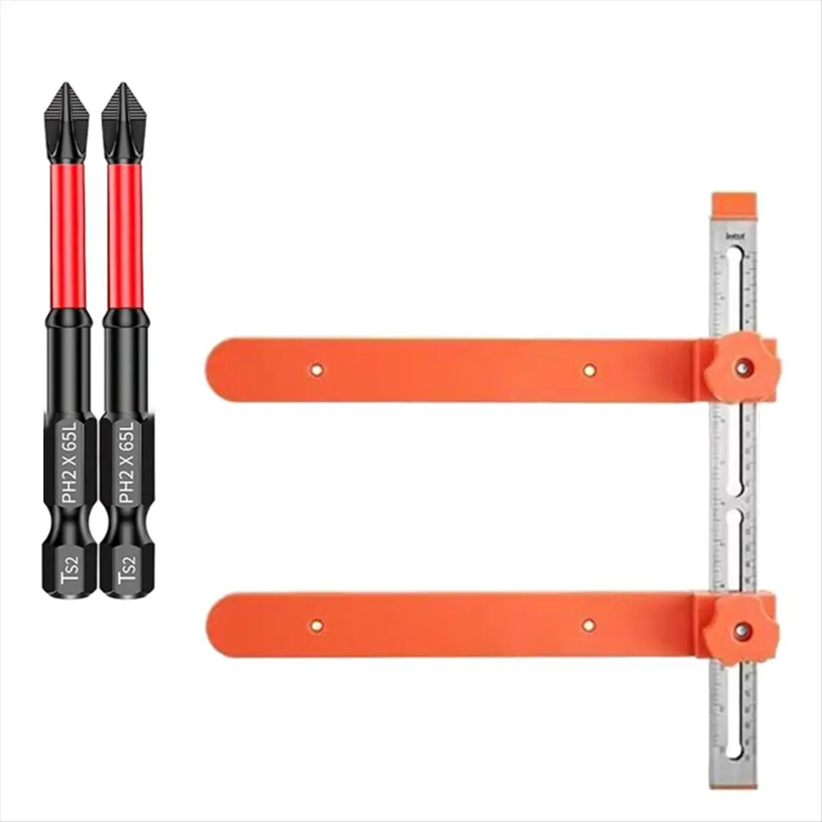 DT227 TRENDY~Cabinet Hardware Jig, Drawer Slide Jig, Cabinet Hardware Jigs with Magnetic Arm Punch Locator,Fast Install Drawer S