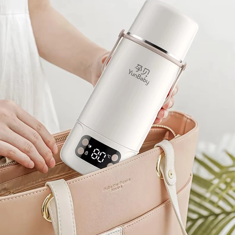 Baby Outdoor Bottle Warmer, Wireless Portable Water Boiler, Travel Formula Heater, Compact Infant Feeding Thermos