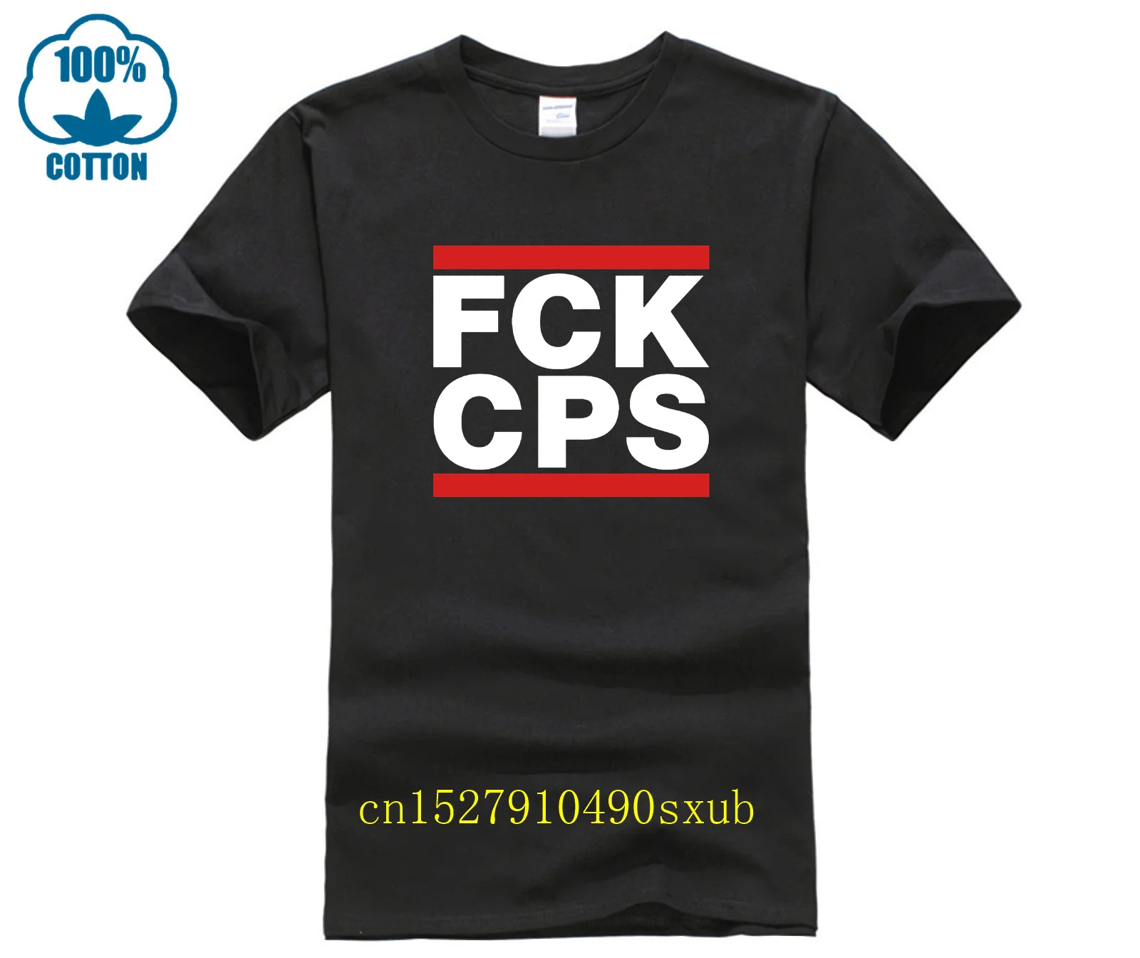 New Summer Men's Casual Print T Shirt Fashion T shirt FCK CPS fashion T shirt men