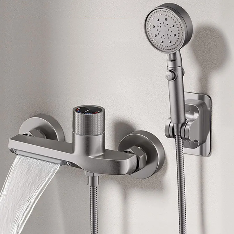 Hot and Cold Faucet Faucet Bathroom Shower FaucetBrass Mixing Valve Shower  Set Bathtub Mixing Switch
