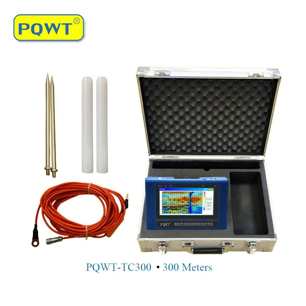 

PQWT-TC300 Automatic Underground Water Finder Touch Screen 300m Borehole Drilling Groundwater Detector