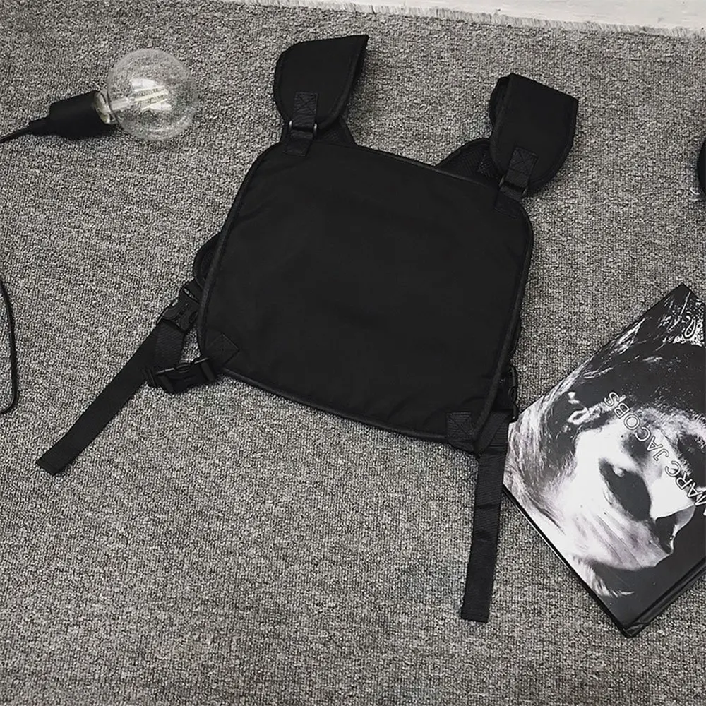 حقيبة تلاعب الصدر للصيد في الهواء الطلق، حقيبة صدر عصرية متعددة الوظائف، حقيبة سترة تكتيكات خارجية، حقيبة جري رياضية ذات سعة كبيرة #5