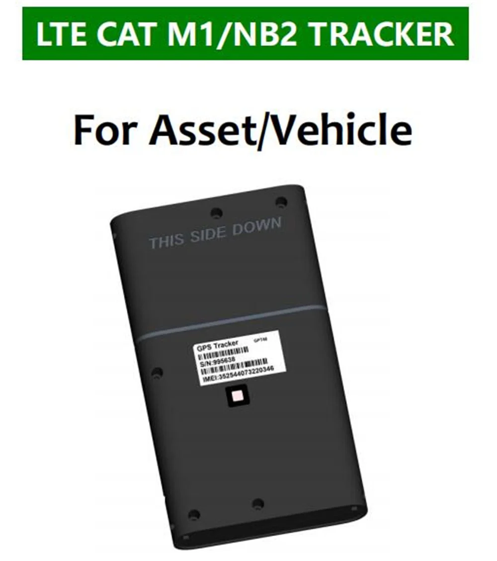 

iOT GPS Tracker GPT46 LTE CAT1 M1/NB1/EGPRS Tracker Long Time Standby For Asset/Vehicle Locator