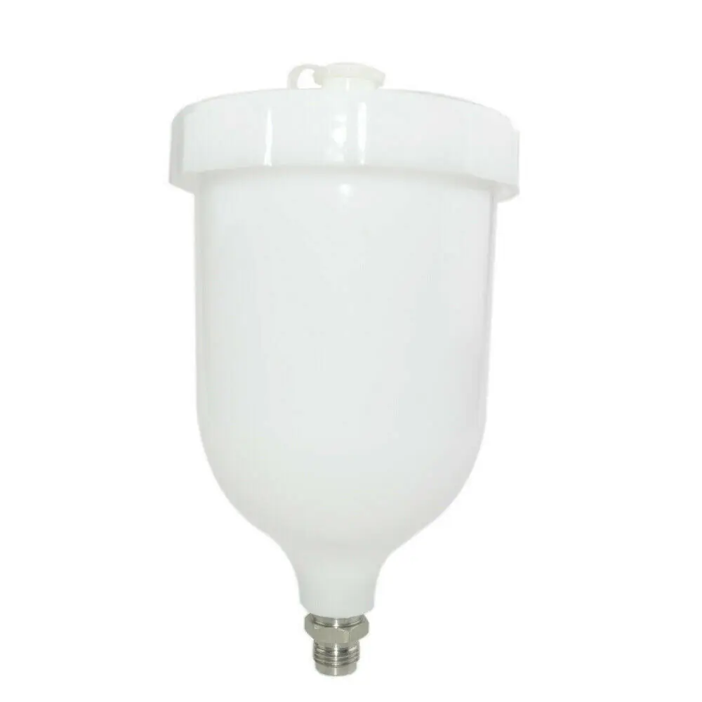 Vaso de repuesto para pintura Fit GTiPro Pri Lite Gti TT GFG, 600 ml, blanco, de goma, para pulverizador