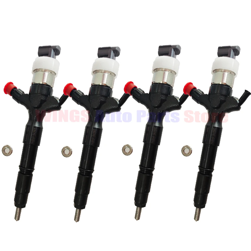 4 pcs/lot 095000-778X 23670-30280 23670-39185 23670-09070 2367009070 23670-0L020 Fuel Injector For Toyota Hilux 1KD-FTV 2KDFTV