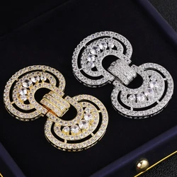 Juya Handmade Cz Multirows Closure Fasteners Lock Clasp Accessories For DIY Natural Stones Baroque Pearls Beading Jewelry Making