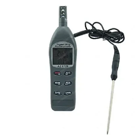 AZ8726 AZ8716 AZ8706 AZ8746 Digital Sling Psychrometer Dew Point Meter with Calibration Salt Shaker