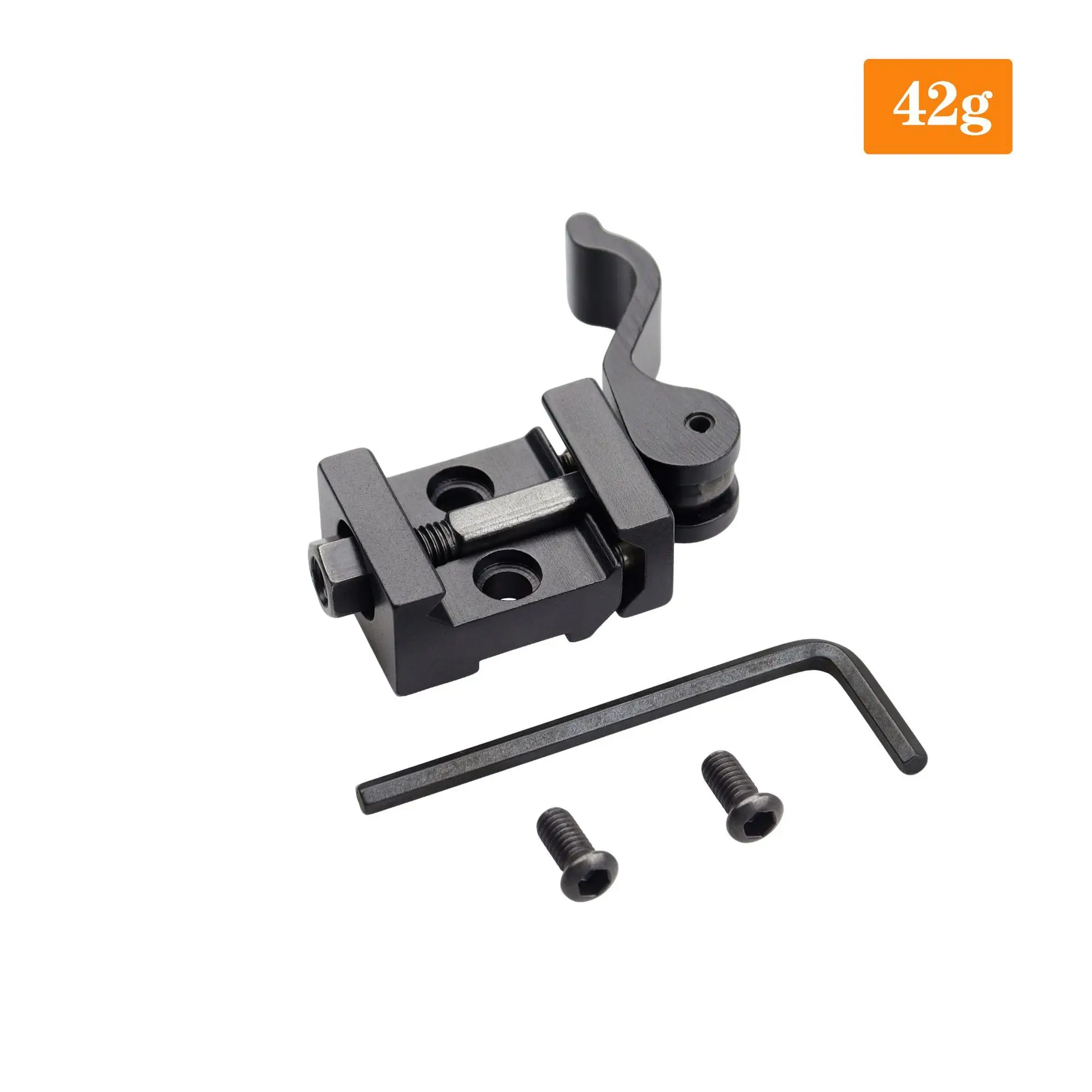 Adaptador de montaje de liberación rápida de Metal táctico, pistola de juguete, linterna, alcance, soporte elevador, Base de montaje QD de riel de 21mm