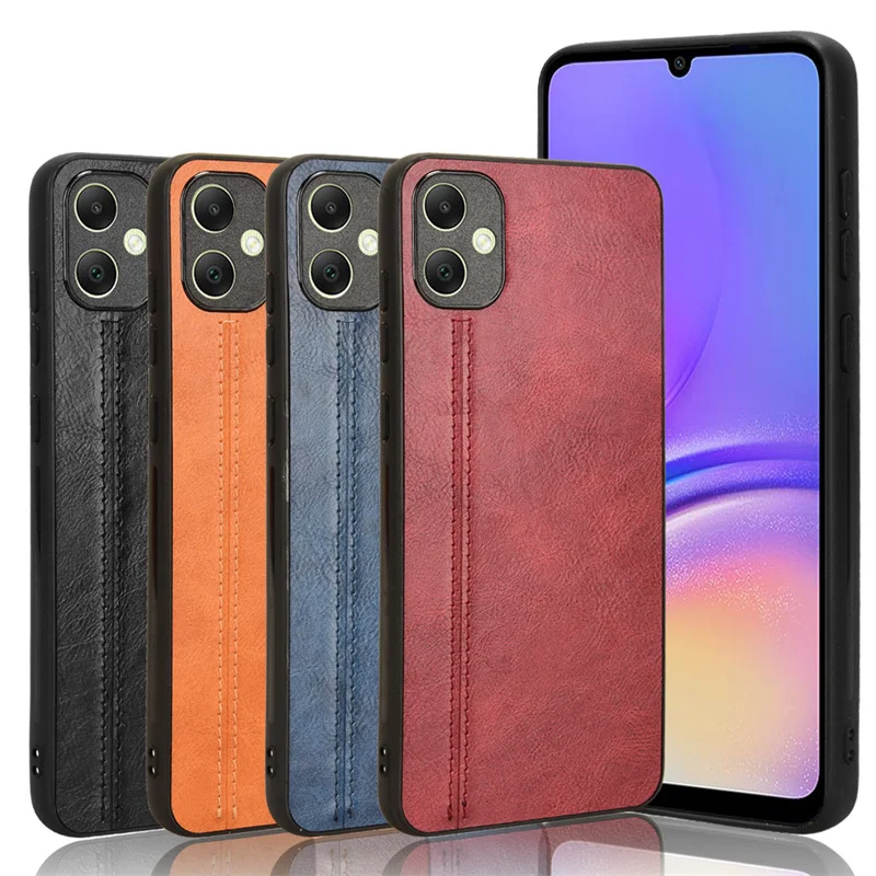 For Samsung Galaxy A05 4G Case Suture Soft Edge PU Leather Hard Phone Cover For Samsung Galaxy A05 A 05 4G SM-A055F Case