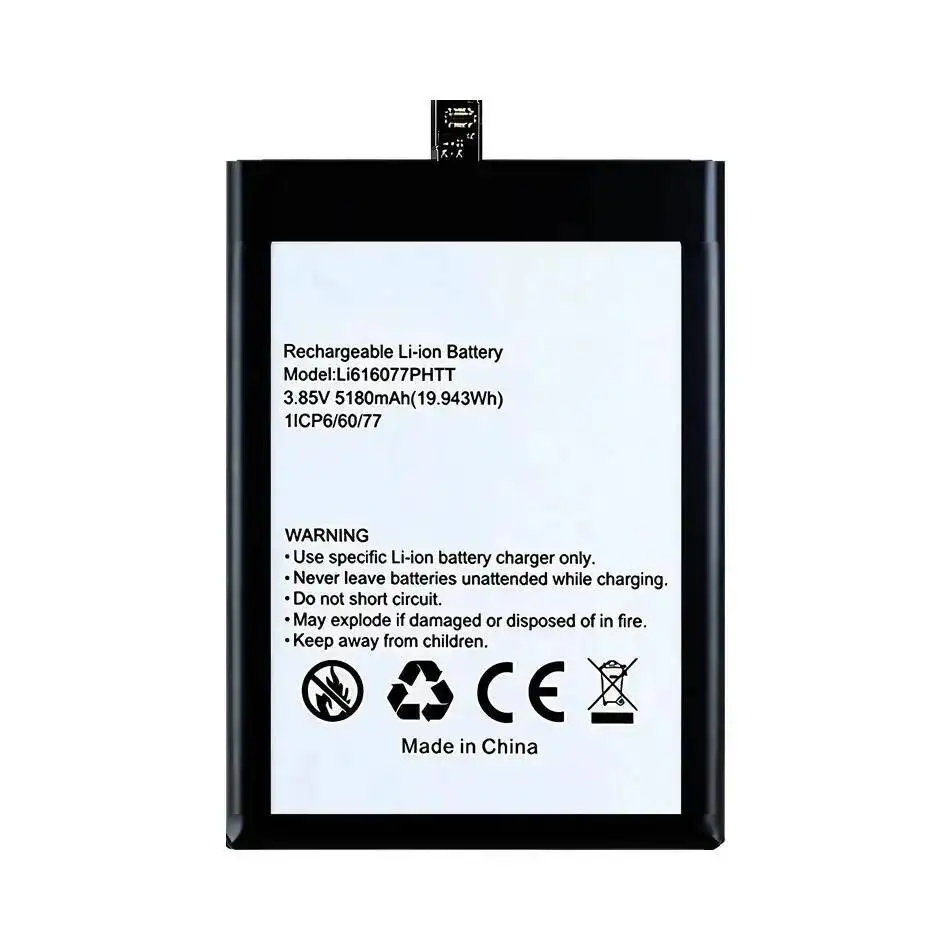 

Для Blackview BV5200 Li616077phtt аккумулятор мобильного телефона 5180 мАч высокая производительность