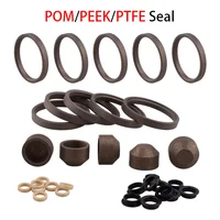 HPA PTFE + junta de anillo de sellado compuesto de cobre sello de pistón autolubricante tamaño personalizado disponible para piezas de compresor neumático