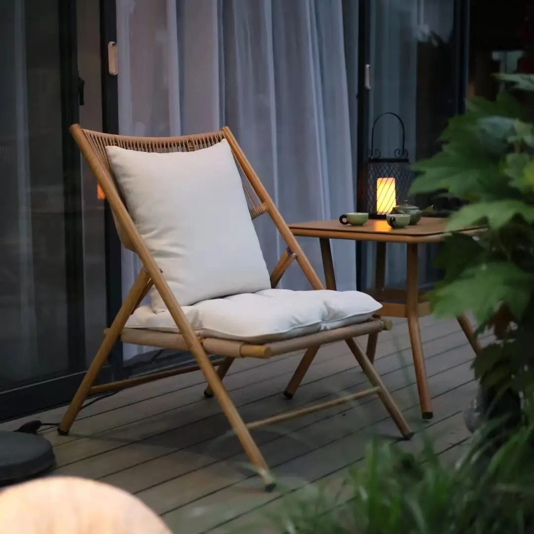 

leisure rattan chair courtyard outdoor bedroom simple