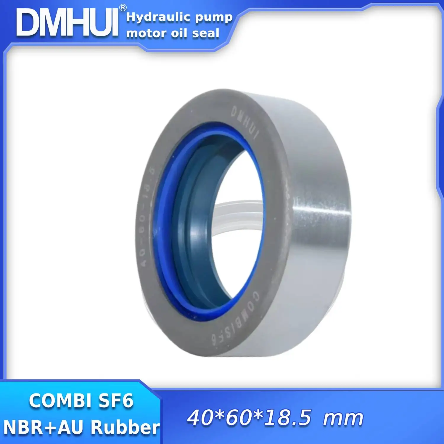 DMHUI-Rotary Shaft Seal, Truck Oil Seal para Máquinas Agrícolas, COMBI SF6 Tipo, Alta Qualidade, 40x60x18.5mm Tamanho