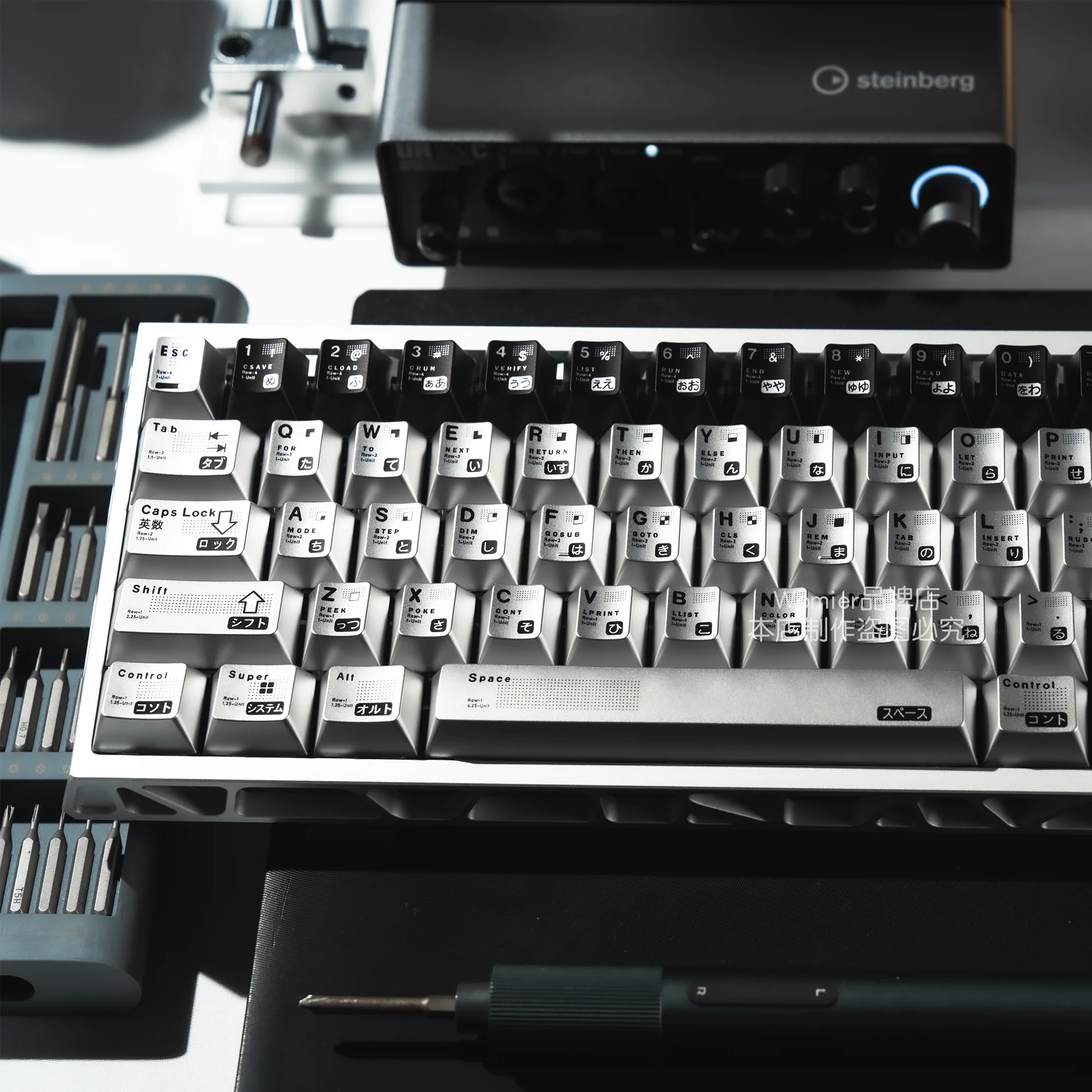 

Metal Paint Electroplating Theme Keycaps Set PBT Cherry Profile Custom Original Handmade Keycaps for Mechanical Keyboard Gift