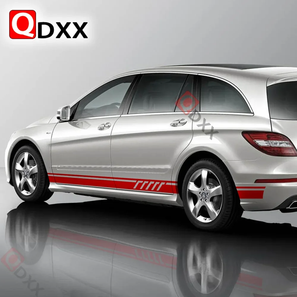 Edition 1 Car Door Side Stripes Skirt Sticker Vinyl Decal For Mercedes Benz R Class W251 R300 R320 R350 R500 R63 AMG Accessories