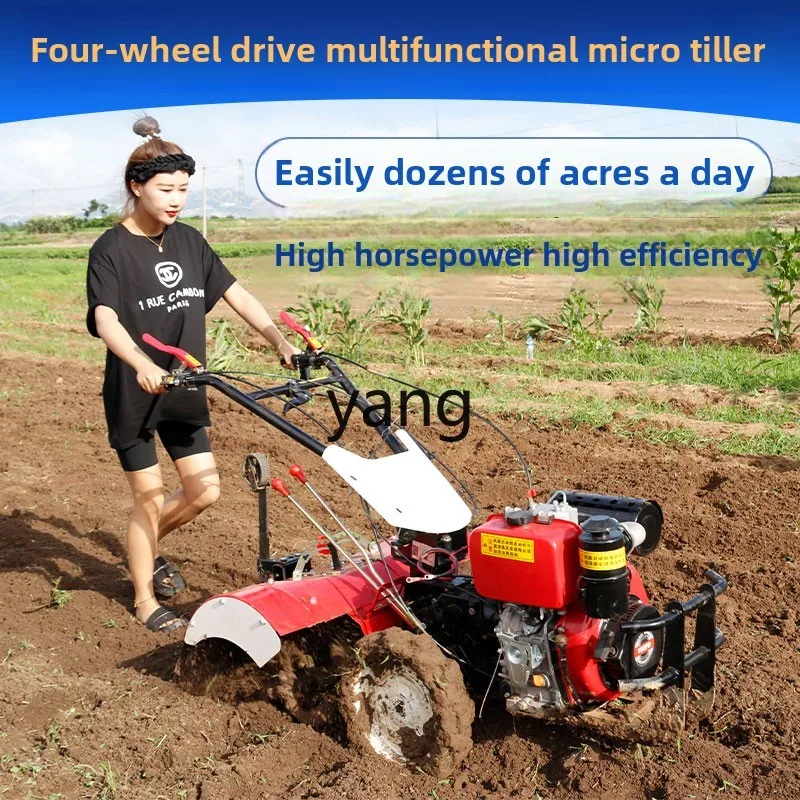 CX small multi-functional plowing machine household diesel trencher plowing