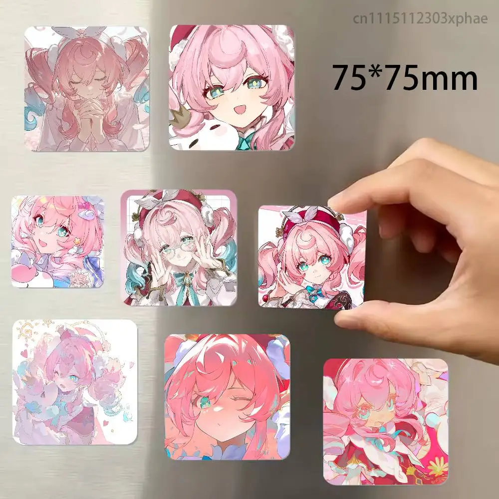 Honkai Star Rail Hyacine Refrigerator Magnet Square Stickers Can Be Used To Personalize Are Ideal Keepsakes Or Gifts