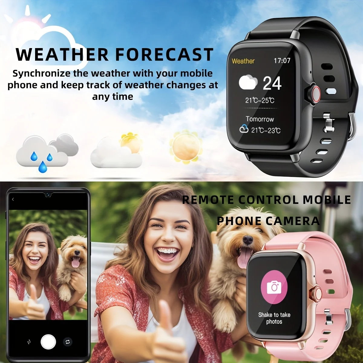 2025New ترقية ساعة ذكية للرجال والنساء 1.83 بوصة شاشة لمس كاملة BT دعوة مراقبة الرياضة SmartWatch للهاتف أندرويد و IOS