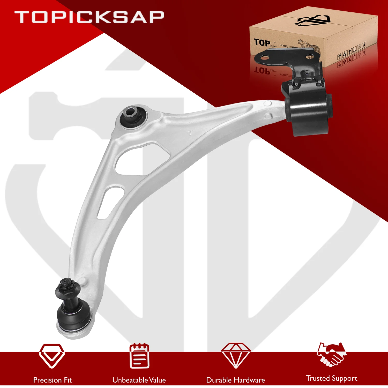TOPICKSAP Front Left Lower Control Arm w/Ball Joint for Honda Odyssey 2018-2022 51360THRA00 51360THRA10
