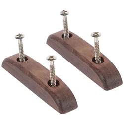 2 Pcs Natural Wood Guitar Bass Thumb Rest For Finger Support Accessories Parts Easy Install Perfect Fit Maintain Correct