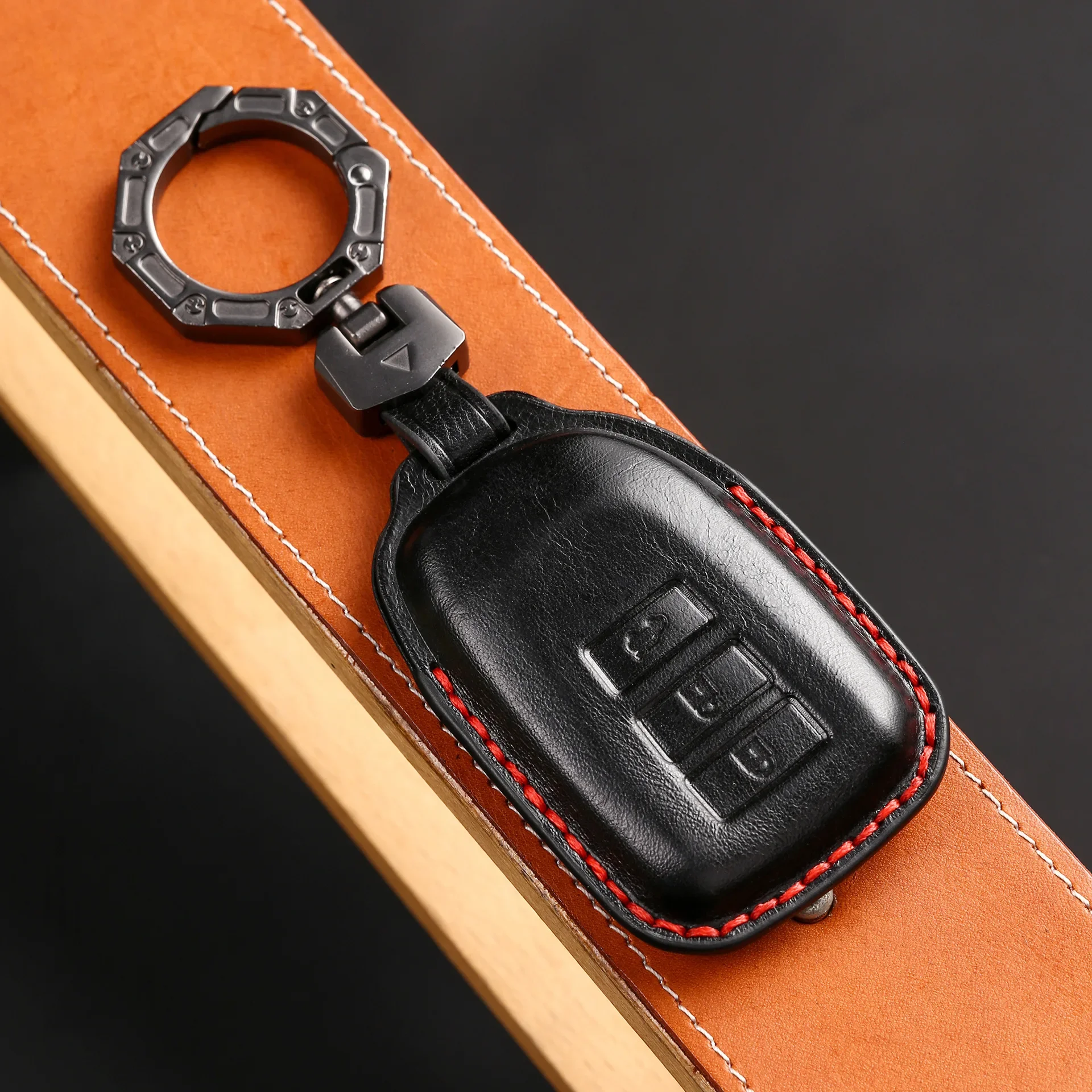 

1pc Car Key Cover Case For Toyota Vios Yaris Sienta Spade Hiace 200 Series Genuine Leather