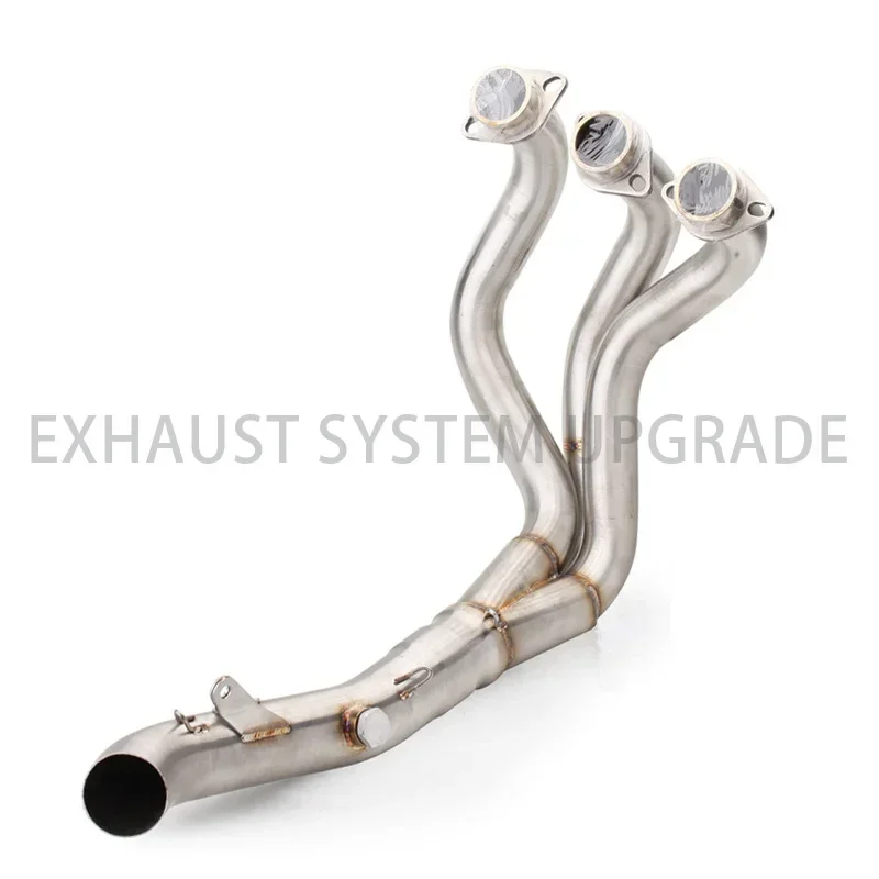 For Yamaha Mt09 2017 Slip on Motorcycle Exhaust Pipe Motos Escape Modified MT09 Middle Connector Stainless Steel Front Link Pipe