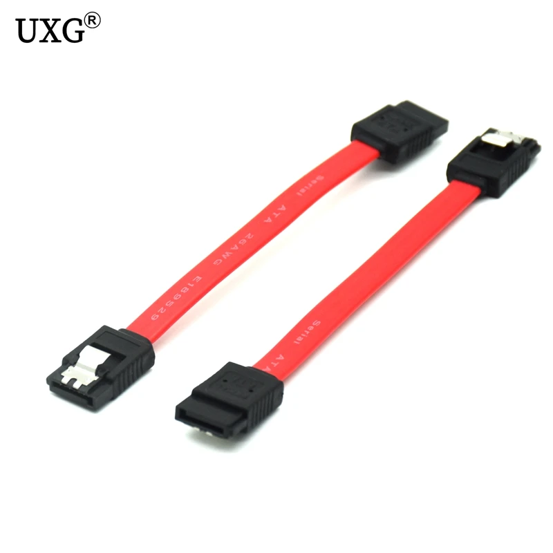 Hots sale 10cm 7Pin 7P SATA Serial ATA Female Short DATA Cable for HDD SSD Cord line 7pin sata short cable 0.1m