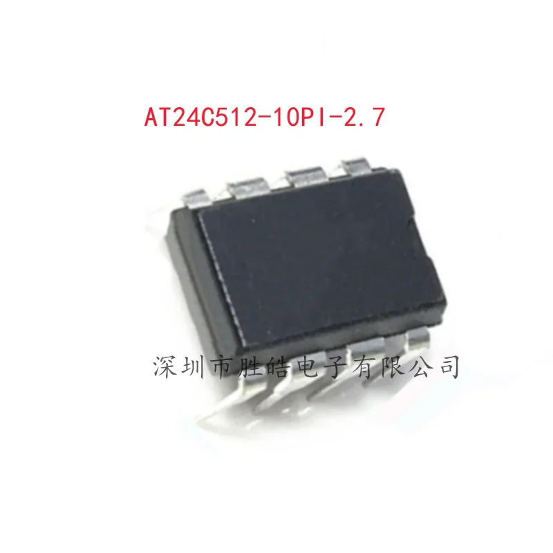 (5PCS)  NEW  AT24C512-10PI-2.7 AT24C512-10PU-2.7  AT24C512-10PI  AT24C512-10PU  PU27  PI27  DIP-8  Integrated Circuit