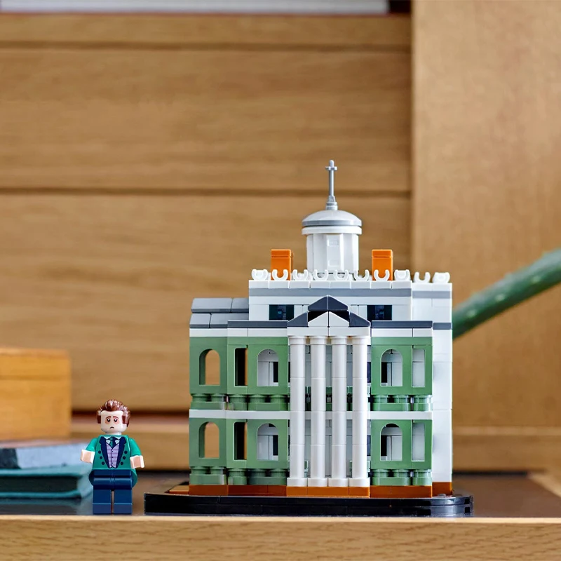 Jouet de construction LEGO 40521, Mini manoir fantôme Disney, décoration de bureau, blocs de construction pendentif, cadeau pour garçons et filles