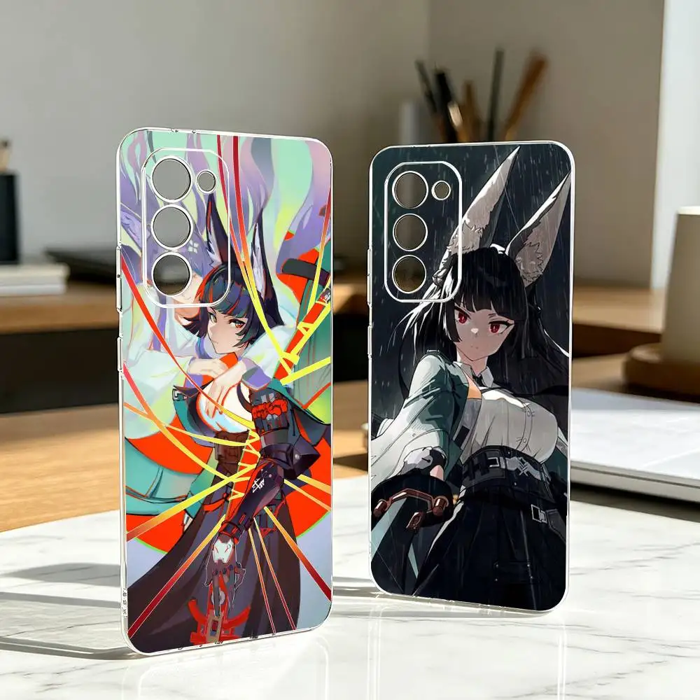 Z-Zenless Zone Zero GAME M-Miyabi  Phone Case Transparent Silicone Soft For Samsung Galaxy A73,A72,A71,A70,A53,A52,A51