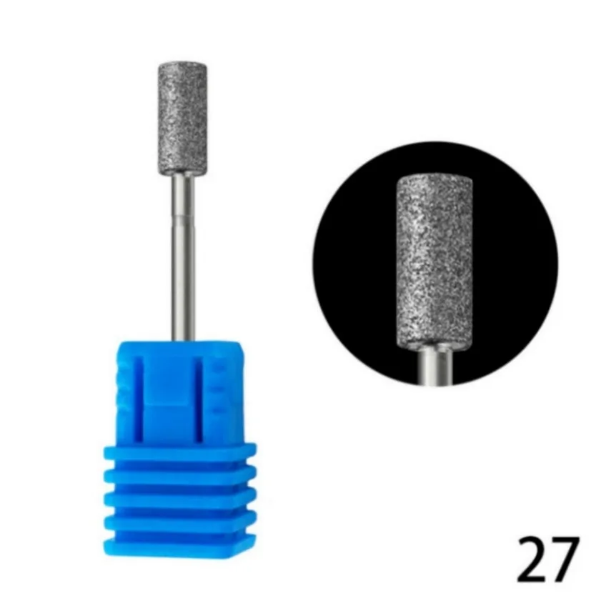 Broca de diamante para máquina elétrica de manicure, Cutícula Clean Milling Cutter, Ball Burr Removing, Unhas Acessórios