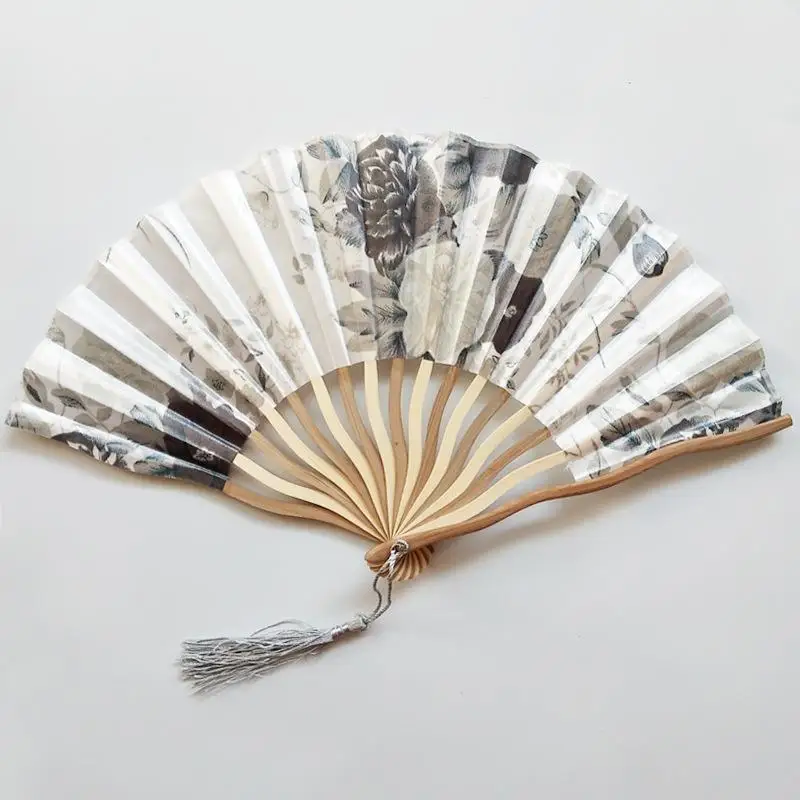 【S】Éventail pliant artisanal élégant multi-motifs, style japonais, personnalisé, idéal pour la danse, la décoration intérieure et comme cadeau d'été