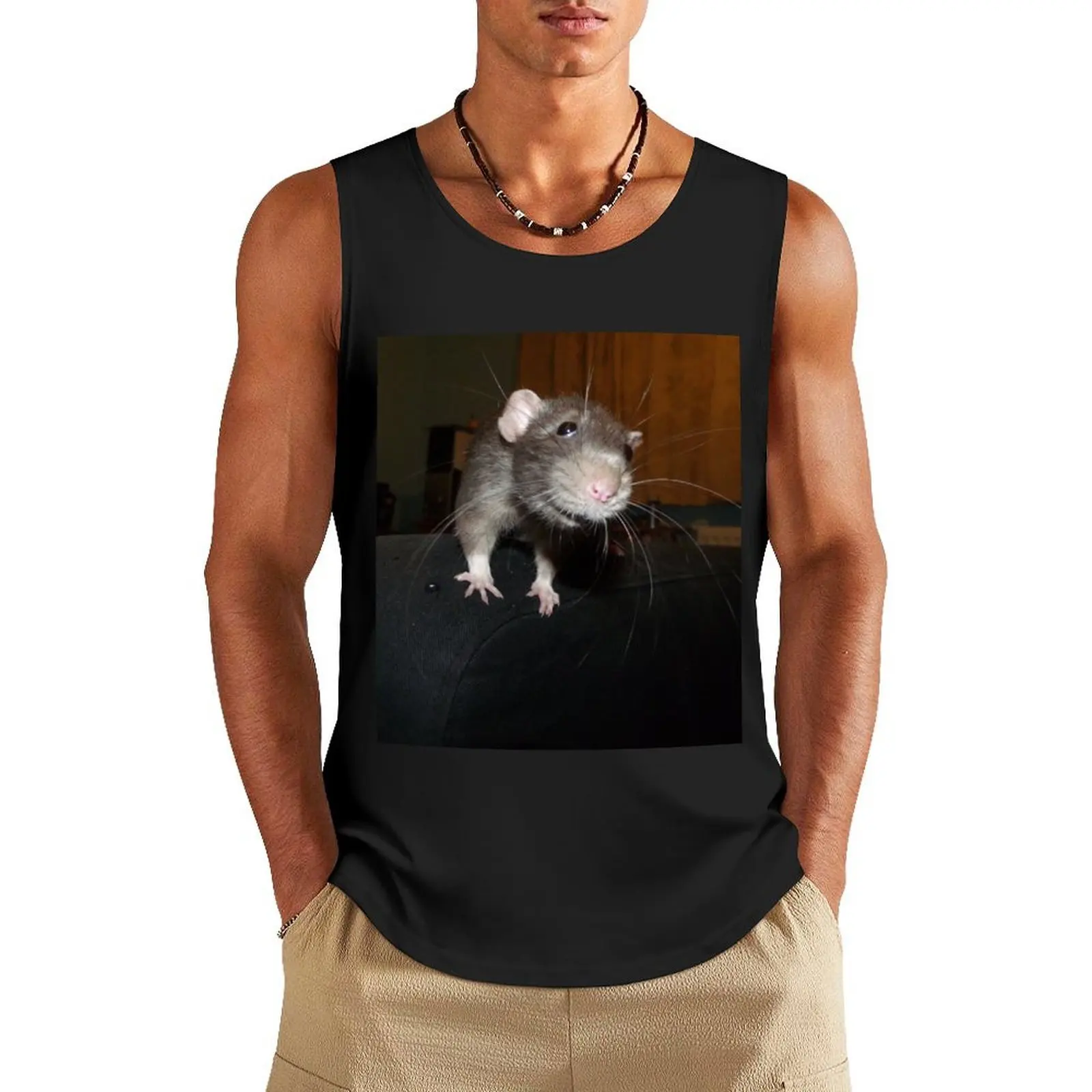 

Biff the rat Tank Top sports vest bodybuilding men clothes new in tops & t-shirt