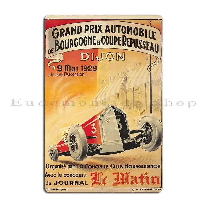 DEAUVILLE GRAND PRIX 1946 Belgian Grand Prix Race Poster Metal Designing Cinema Party Personalized Cave Tin Sign Poster