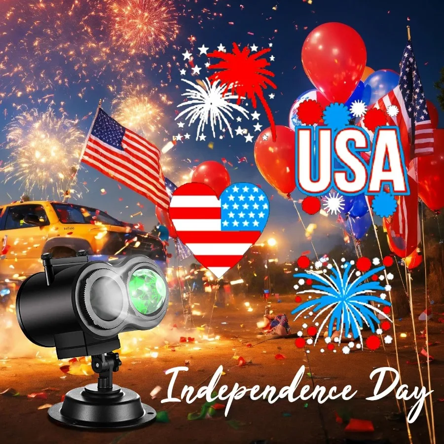 أضواء جهاز عرض الهالوين وعيد الميلاد في الهواء الطلق عطلة العارض مع 22 شريحة لزينة الهالوين في الهواء الطلق عيد الميلاد D #4