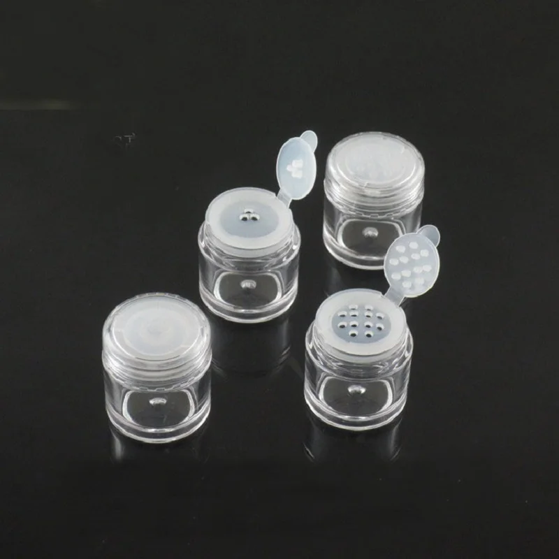 

5ML 1g plastic jar bottle tin pot powder case sifter eye shadow loose lip gel cream balm art nail container cosmetic packing