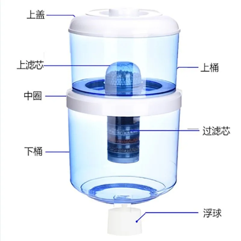 All-in-One Household Water Purifier Bucket Dual Ultrafiltration Carbon Filter Tap Water Direct Drinking Dispenser Accessory