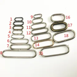 30pcs metal oval ring Watch garment Buckles DIY Accessory sewing 16mm 20mm 25mm 32mm 35mm 38mm 50mm 65mm