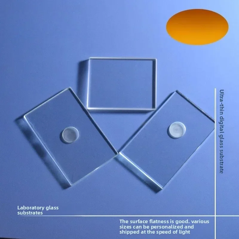 Glass Etching Cell & Quartz XRD Sample Holder, 50x35mm Customizable Sealed Glass Plate for Aquarium Water Quality Testing