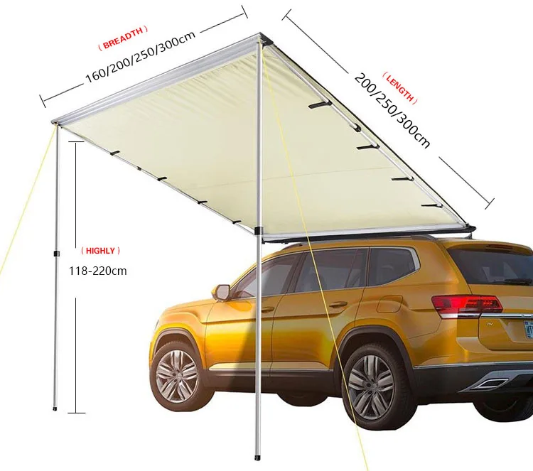 2021Multi Size Car Side Awning Canopy Portable Sunshade Outdoor Car Side Tent