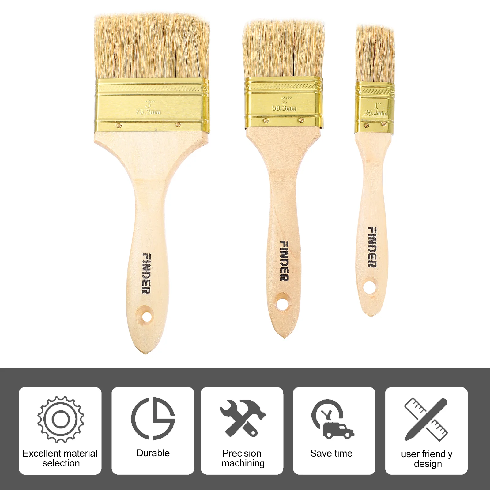 3 Pcs Cleaning Brush Baking Supply Brushes Grilling Paint Oil Desktop Kitchen Heat Resistant