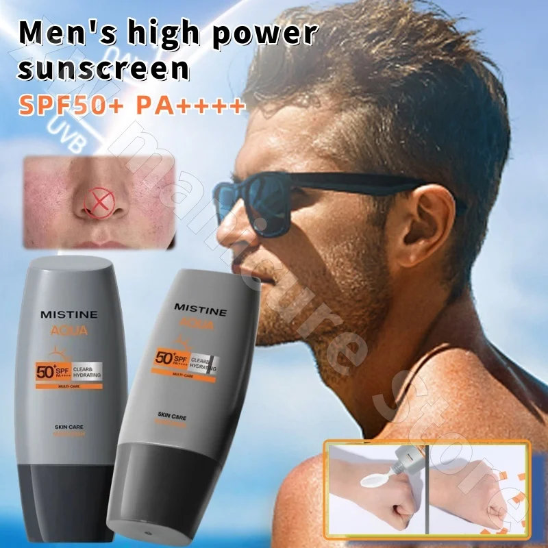 Mistine Sunscreen High-power Sunscreen Cleansing Non-Sticky Gluten Men's Special UV Isolation Waterproof and Sweat-proof 40ml