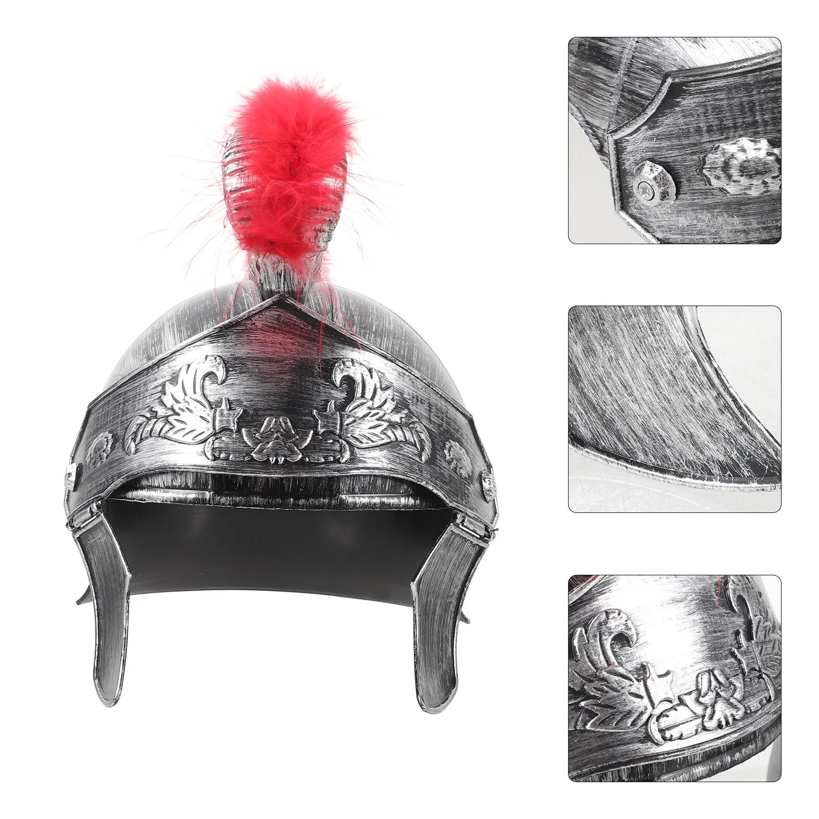 

Roman Soldier Medieval Cosplay Headgear Vintage Adult Costume Accessory for Halloween Carnival Photography Decor