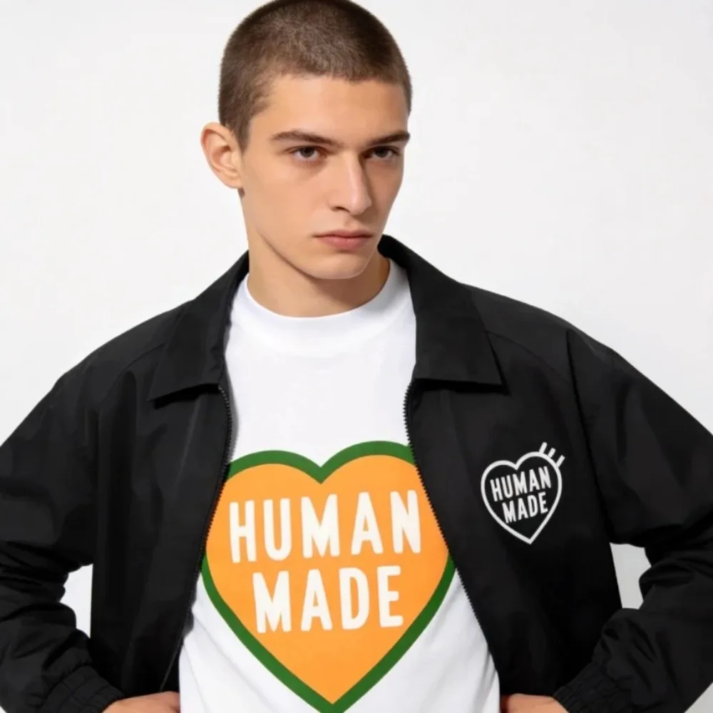Summer 2026 New HUMAN MADE Mechanical Love Printed T-shirt Japanese Ins Trendy Men and Women Couple Round Neck Short Sleeve