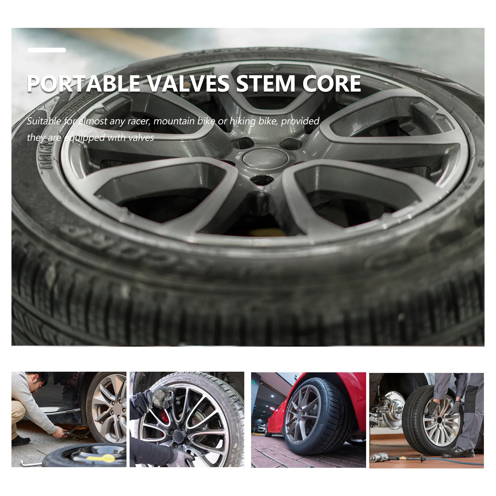 

50 шт. высококачественных медных сменных сердечников вентилей для велосипедов, для использования в шоссейных велосипедах и походных шинах, многоразовые компоненты для вентилей