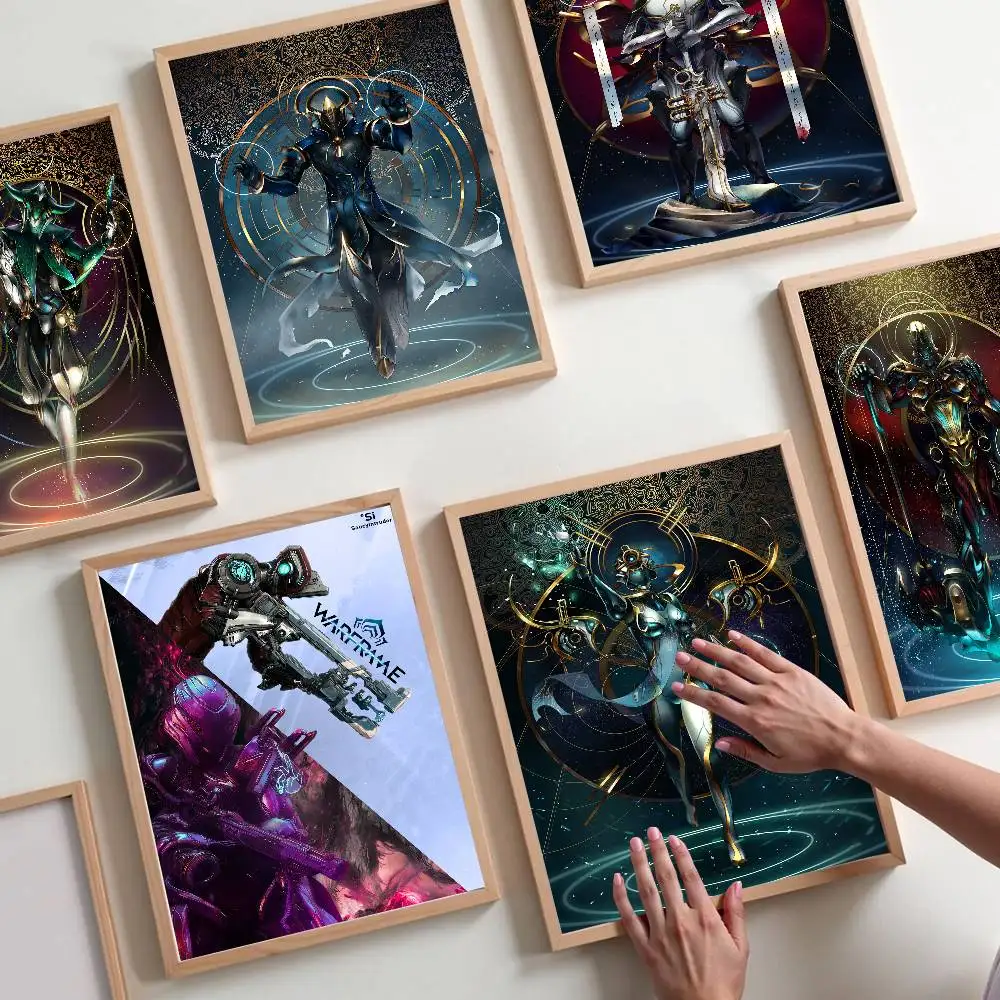 Warframe Cartoon Classic Anime Poster Waterproof Paper Sticker Coffee House Bar Room Wall Decor