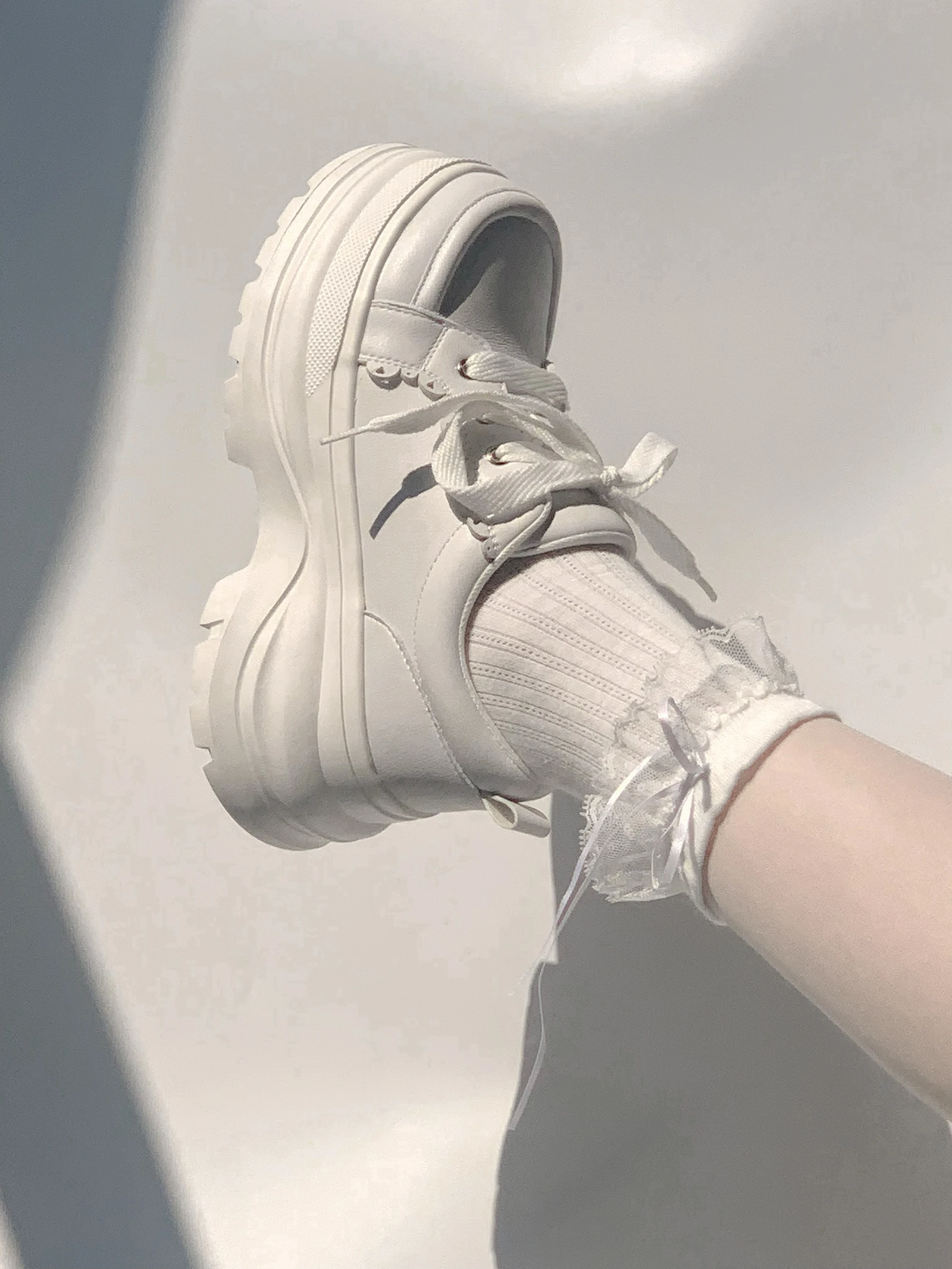 Thick Soled Gothic Style Lolita Shoes Sponge Shoes Y2k Height Increasing Versatile Lo Shoes Jk Uniform Shoes