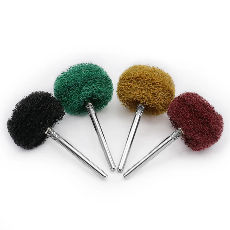 20pcs Gambo Nylon Mola abrasiva Spazzola Rotante Strumento di Accessori Con 3 millimetri Gambo Per La Lucidatura di Lucidatura Rettifica