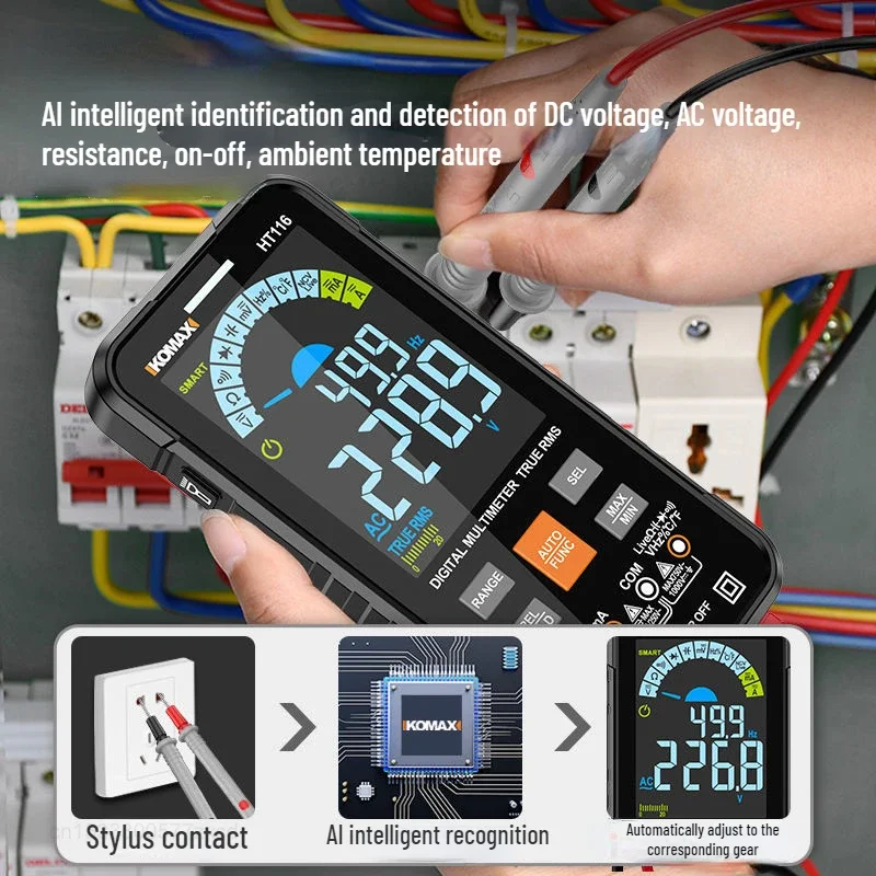 Xiaomi Automatic Smart Digital Multimeter AC/DC Voltage Current Resistance Capacitance Frequency Electrical NCV Tester Portable