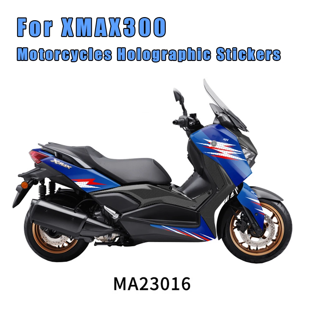 

Body Fairing Decoration Sticker For Yamaha XMAX300 XMAX 300 2023- Motorcycle Stickers Holographic Tank Pad Protective Decals